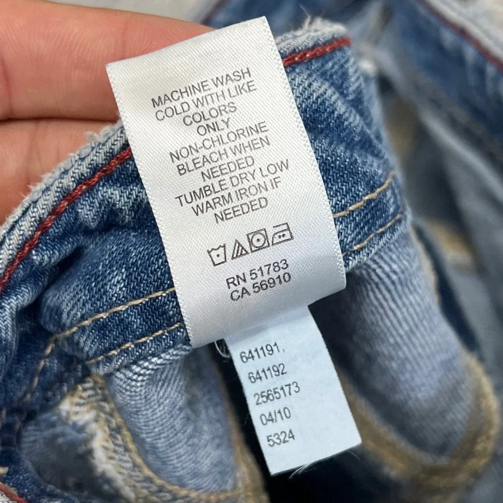 Edgely Jeans Womens Size 4 Blue Denim Stretxh High Rise Flare Seam Front